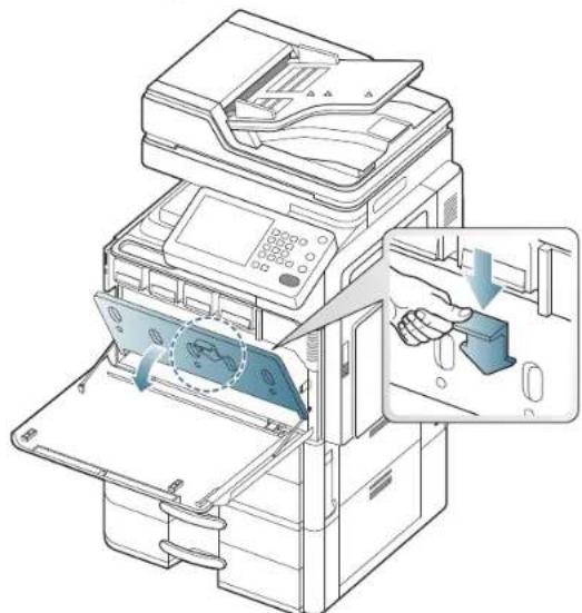SAMSUNG MultiXpress 8240NA - Reinigen des Papierstaubstabs und der Charger der Bildeinheiten - 5