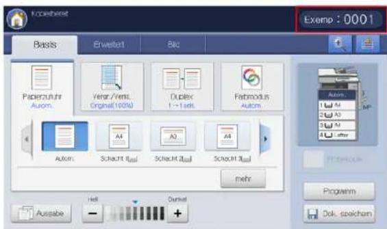Kobebest Exemp : 0001 Basis Erweise Bid Papierzufuhr Autom. Verat./Veris. Original(100%) Duplex 1 - 1 kelt. Fabmodus Autom. Autom. Schacht Aul Schecht Aul Schecht Aul mehr Ausgabe Hell Oursel Programm Dok. speichorn