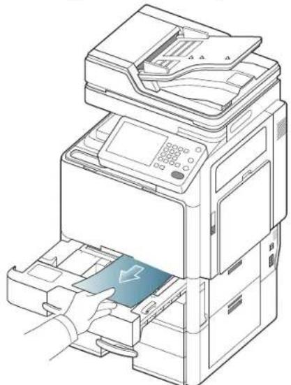 SAMSUNG MultiXpress 8240NA - Papierstau in Schacht 1 - 6