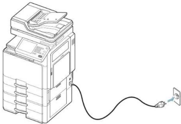 SAMSUNG MultiXpress 8240NA - Einschalten des Geräts - 3