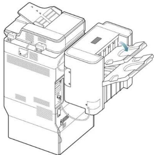 SAMSUNG MultiXpress 8240NA - Papierstau im Ausgabebereich des Finishers während der Ausgabe an das Hauptfach - 5