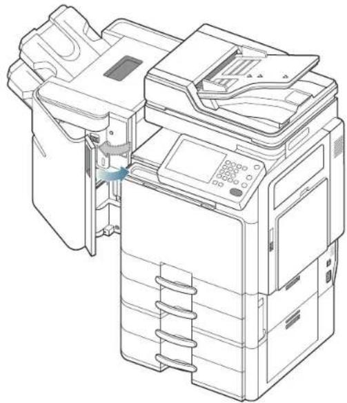 SAMSUNG MultiXpress 8240NA - Papierstau im Ausgabebereich des Finishers während der Ausgabe an das Hauptfach - 6