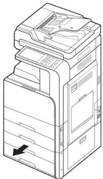 SAMSUNG MultiXpress 8128NX - Papierstau in Fach 3, 4 - 4