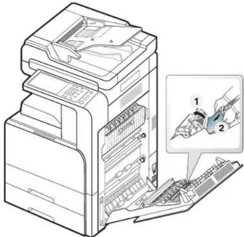 SAMSUNG MultiXpress 8128NX - Papierstau unten im Umkehrpfad (Papierstau Duplex Registrierung) - 2