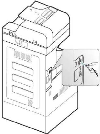 SAMSUNG MultiXpress 8128NX - Ein Netzwerkkabel verwenden - 1