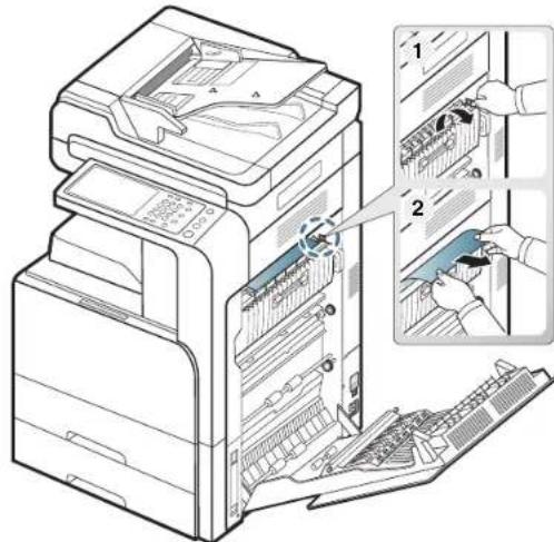 SAMSUNG MultiXpress 8128NX - Papierstau oben im Umkehrpfad (Papierstau Duplex-Umkehr, Papierstau Duplex 1) - 2