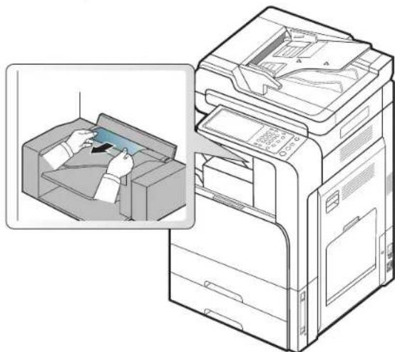 SAMSUNG MultiXpress 8128NX - Papierstau im Innern des Finishers - 4