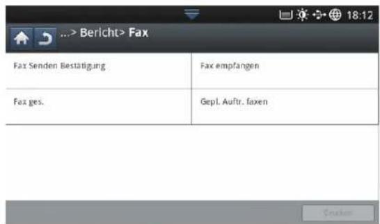 Fax Senden Bestätigung Fax empfangen Fax ges. Gepl. Auftr. faxen