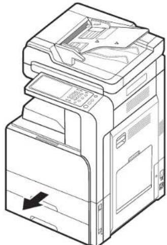 SAMSUNG MultiXpress 8128NX - Papierstau in Fach 1, 2 - 5