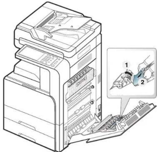 SAMSUNG MultiXpress 8128NA - Papierstau unten im Umkehrpfad (Papierstau Duplex Registrierung) - 2