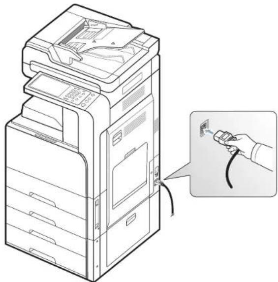 SAMSUNG MultiXpress 8128NA - Einschalten des Geräts - 2