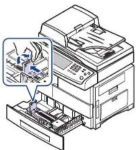 SAMSUNG MultiXpress 6555N - Ändern des Papierformats im Papierschacht - 2