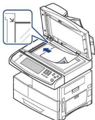 SAMSUNG MultiXpress 6555N - Verwenden des Vorlagenglases - 2