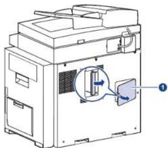 SAMSUNG MultiXpress 6555N - Installieren eines Speichermoduls - 1