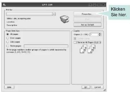 LPR GUI Printer Host: site, booting print Location Description Page Selection All pages Even pages Edit pages Some pages Enter pages from and/or groups of pages to print expandability license (1,245,10-12.17) Copies (1-100): 1 Copy options Remove All Pages (3,2.1) Edit OK Cancel Klicken Sie hier.