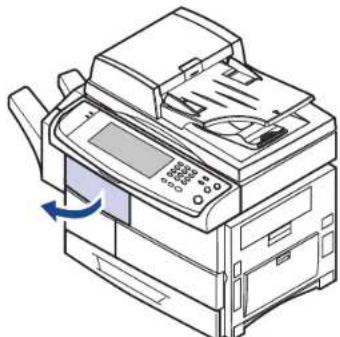 SAMSUNG MultiXpress 6555N - Papierstau im Innern des Finshers, Papierstau in Finisher-Umkehrvorr. - 1