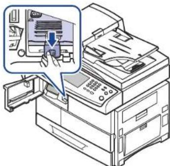 SAMSUNG MultiXpress 6555N - Papierstau im Innern des Finshers, Papierstau in Finisher-Umkehrvorr. - 2