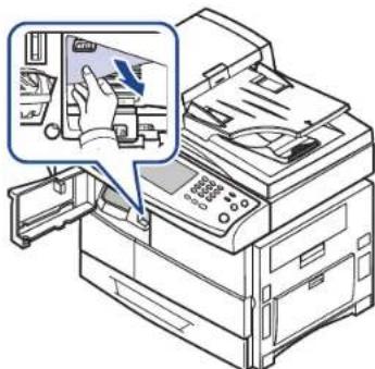 SAMSUNG MultiXpress 6555N - Papierstau im Innern des Finshers, Papierstau in Finisher-Umkehrvorr. - 3