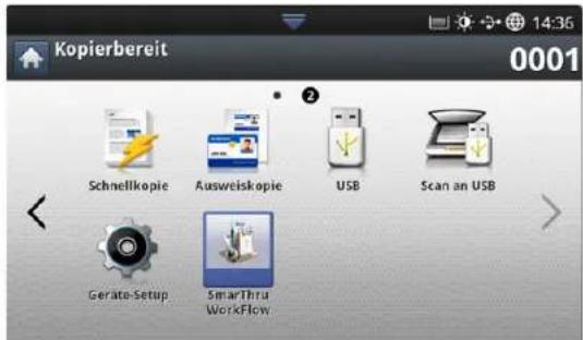 Kopierbereit 0001 Schnellkopie Ausweiskopie USB Scan an USB Geräte-Setup SmartThru Workflow