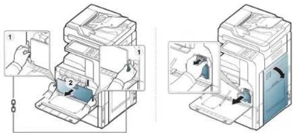 SAMSUNG MultiXpress 8123NA - Reinigen des Papierstaubstabs und der Charger der Bildeinheiten - 2