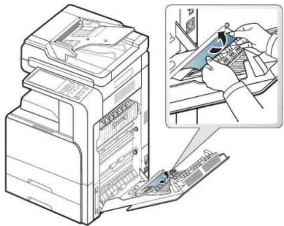 SAMSUNG MultiXpress 8123NA - Papierstau im Ausgabebereich (Papierstau Ausgabe mit bedruckter Seite nach unten) - 2