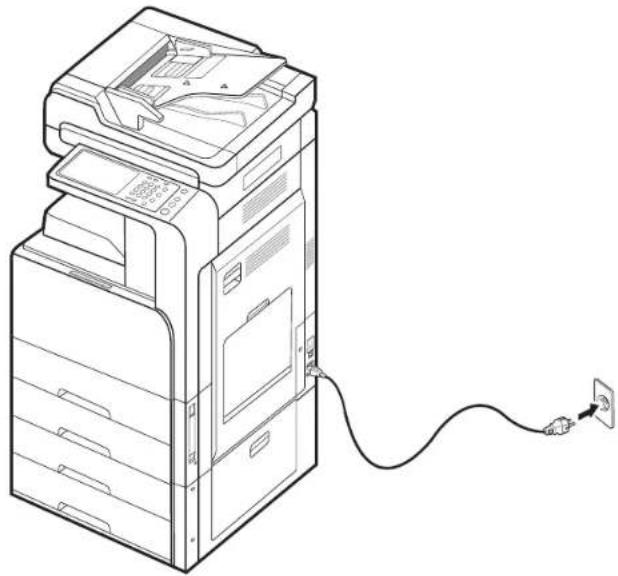 SAMSUNG MultiXpress 8123NA - Einschalten des Geräts - 3