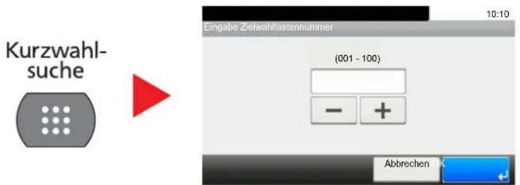 Triumph-Adler P-C3560i MFP - Funktionsweise der Taste [Kurzwahlsuche] () - 1