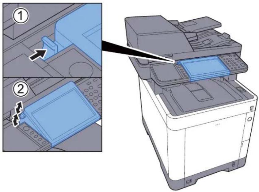 Triumph-Adler P-C3565i MFP - Neigungswinkel des Bedienfelds einstellen - 1
