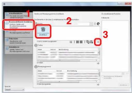 Triumph-Adler P-C3565i MFP - Installieren mit [Benutzerdefinierte Installation]. - 1