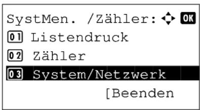 Triumph-Adler P-C2665 MFP - Netzwerkschnittstelle für Sendung festlegen - 1