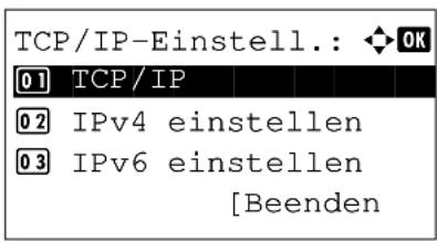 Triumph-Adler P-C2665 MFP - TCP/IP (IPv4) mit automatisch zugewiesener IP-Adresse konfigurieren - 6