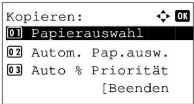 Triumph-Adler P-C2660 MFP - Papierauswahl - 2