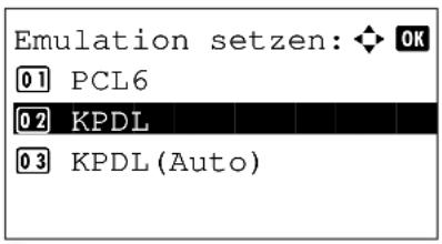 Triumph-Adler P-C2660 MFP - Wenn KPDL als Emulation gewählt wurde - 1