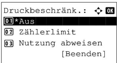 Triumph-Adler P-C2660 MFP - Beschränkungen aktivieren - 4