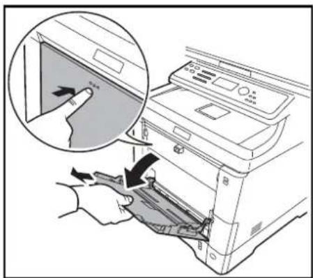Triumph-Adler P-C2660 MFP - Papier in die Universalzufuhr einlegen - 1