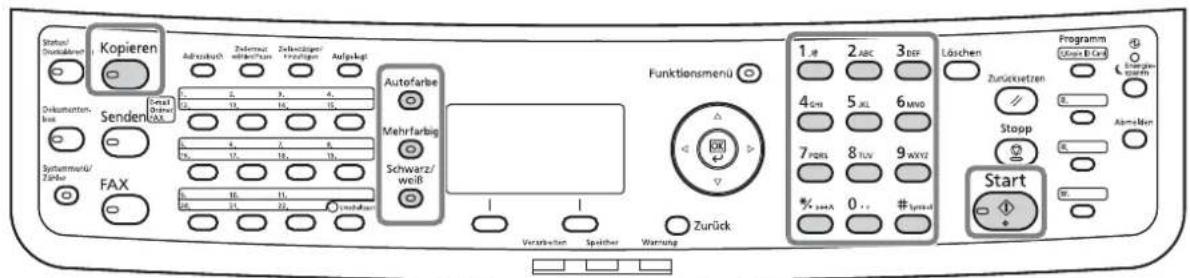 Triumph-Adler P-C2660 MFP - Benutzte Tasten - 1