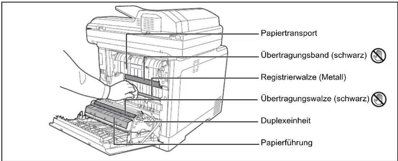 Triumph-Adler P-C2660 MFP - Reinigung des Papiertransportes - 2