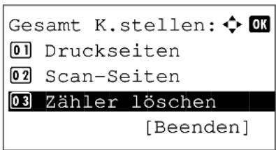 Triumph-Adler P-C2660 MFP - Kostenstellen gesamt/Zähler zurücksetzen - 5
