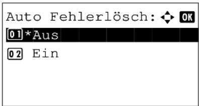 Triumph-Adler P-C2660 MFP - Automatische Fehlerlöschung an-/abschalten - 5