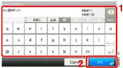 Triumph-Adler P-C2665 i MFP - E-Mail Adresse - 1