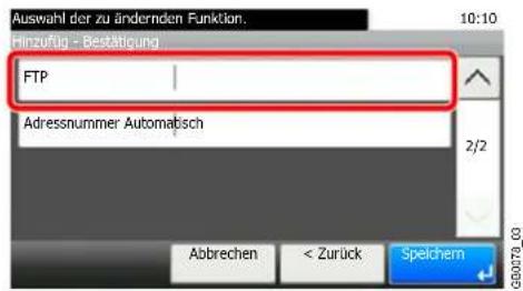 Triumph-Adler P-C2665 i MFP - Ziel eingeben. - 2