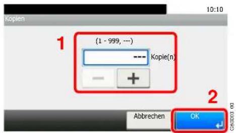 Triumph-Adler P-C2665 i MFP - Kopienzahl bestimmen. - 1