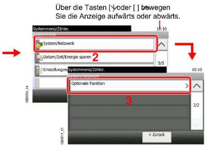 Triumph-Adler P-C2665 i MFP - Anzeige aufrufen. - 2