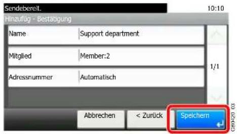 Triumph-Adler P-C2665 i MFP - Gruppe speichern. - 1