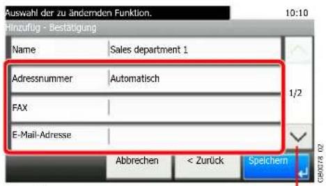 Triumph-Adler P-C2660 i MFP - Ziel eingeben. - 1