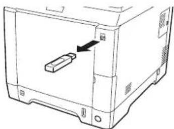 Triumph-Adler P-C2660 i MFP - Entfernen Sie den USB-Speicher. - 1