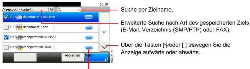 Triumph-Adler P-C2660 i MFP - Anzeige aufrufen. - 2