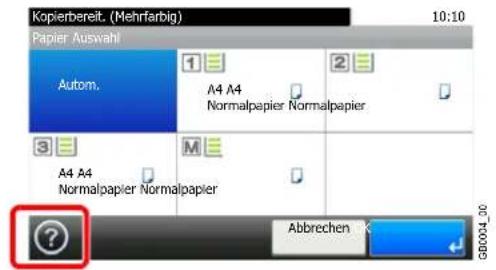 Triumph-Adler P-C2660 i MFP - Hilfe Anzeige - 1
