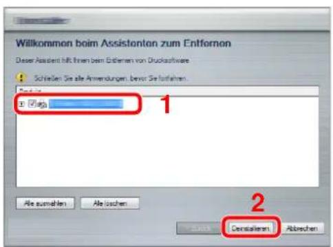 Triumph-Adler P-C2660 i MFP - Software deinstallieren - 1