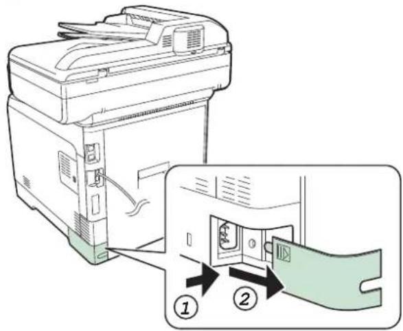 Triumph-Adler P-C2660 i MFP - Stromkabel anschließen - 1